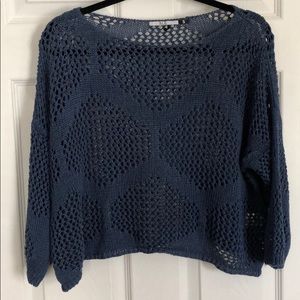Knit blue sweater
